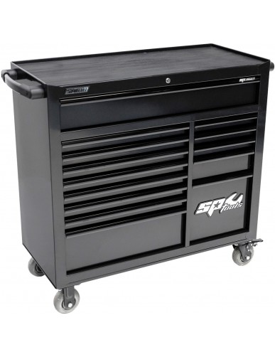 CUSTOM SERIES - ROLLER CABINET 14 DRAWERS - BLACK