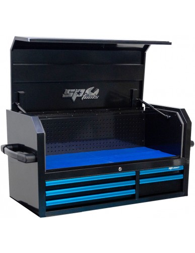 TOOL BOX BLACK/BLACK 5 DRAWER POWER HUTCH CUSTOM