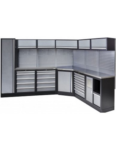 EXTENDED WORKSHOP SERIES CORNER UNIT STAINLESS TOP